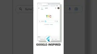 Google - inspired page design in Flutter 🔥🔥📱💻
