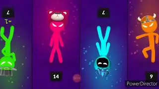 Stickman Party Minigames 1-9 Tournament (Ghost Attack, Sea Battle, Chickens and more)