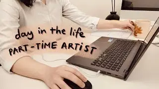 Productive day in the life 🌱 digital artist with a full-time job