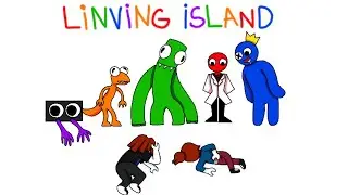 living island meme animation (MY FIRST ANIMATION)  ⚠️a bit blood⚠️