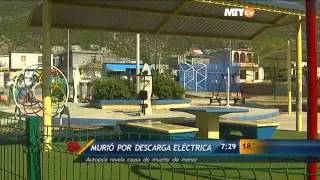 Revela autopsia que menor murió por descarga eléctrica
