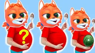 Mommy, How was Baby Lucia Born? Fox Family 3D cartoon with Pregnant Mom and Baby - Songs for kids