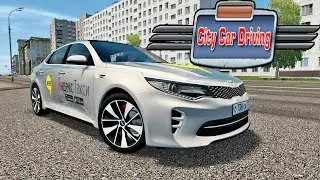 РАБОТАЮ В ЯНДЕКС ТАКСИ НА KIA OPTIMA - CITY CAR DRIVING + LOGITECH G29