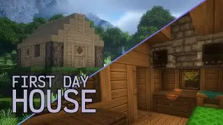 First Day Starter House in Minecraft Tutorial