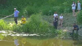 СОРЕВНОВАНИЕ ПО РЫБАЛКЕ НА ПОПЛАВОК  на фестивале 