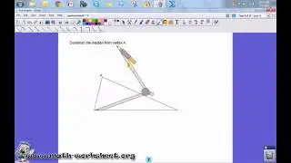 Geometry - Construction - Medians of a triangle constructions - Easy