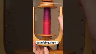 Satisfying rainbow yarn rewinding. #satisfying #yarn #handspun #handspunyarn #satisfyingvideo