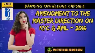 Amendment to the Master Direction on KYC & AML - 2016