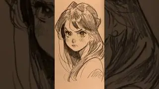 Anime Girl Sketch #shorts #drawing #anime #sketch