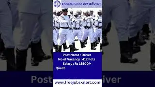 Kolkata Police Driver Recruitment for 8th pass candidates