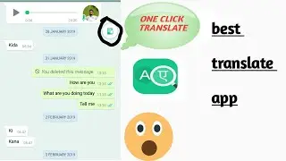 ONE CLICK TRANSLATE ANY TEXT & APP