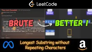 Step by Step LeetCode 3 - Longest Substring Without Repeating Characters | Sliding Window