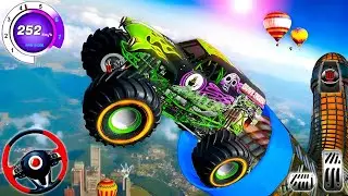Mega Ramp Monster Truck Impossible Stunts - 4x4 Ultimate Car Stunts Gt Racing : Android Gameplay #8