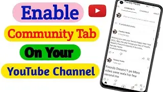 How To Enable Community Tab on YouTube Channel 2022