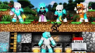 MIECKI vs 4 ŁOWCÓW - REWANŻ FINAŁU (minecraft manhunt)