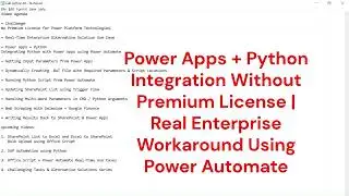 Power Apps + Python Integration | How to Call Python Script Without Premium Connector