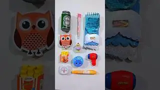 cute stationery items- pencil sharpener, notebook, mechanical pencil, table lamp, #stationery #craft
