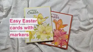 Easter cards with washable markers