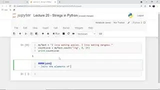 Mega Video | Lecture 25 | Strings in Python Part III