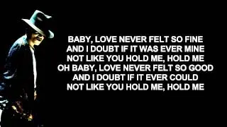 Michael Jackson ft Justin Timberlake - Love Never Felt So Good | Lyrics on Screen