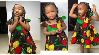 How to make a baby frock flare dress