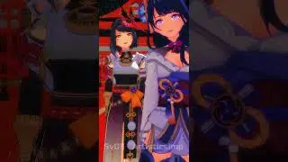 [MMD/Genshin Impact] Simple Dimple (Kujou Sara and Baal)