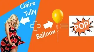 Balloon Pop Challenge - Model Claire Tully - Blow To Pop Balloon
