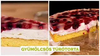 Gyümölcsös túrótorta