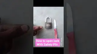 how to open lock Without of keys with knife 