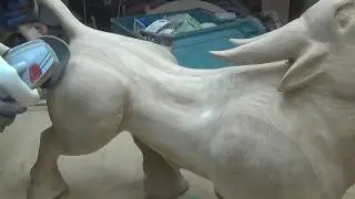 Что творит этот парень !!!КАК СДЕЛАТЬ БЫКА НА ЧПУ-2.Необычное изделие на ЧПУ ..как сделать .