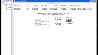 PROC CORR - SAS tutorial ( version 1)