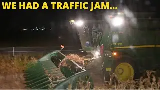 Old man holds up harvest - Corn Harvest 2022