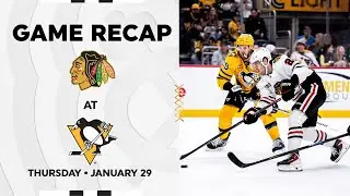 Blackhawks at Penguins Game Highlights | 1.29.26