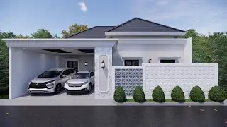 DESAIN RUMAH 12 X 12 METER 3 KAMAR KEREN BANGET