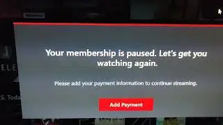 What happens when you don't have enough money in your netflix account.  Your membership is paused.