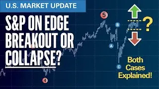 S&P on EDGE! Breakout or Collapse? Both Cases Explained | Elliott Wave S&P500 VIX Technical Analysis