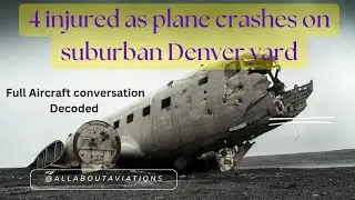 4 injured plane crashes on suburbon denver yard.