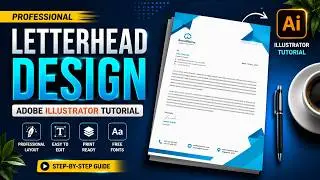 Letterhead Design in Illustrator Tutorial | How to Design A Letterhead | #letterheaddesign