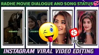 Aashiqui aa gyi status editing/Radhe shyam dialogue status editing/Trending status editing tutorial