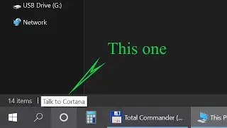 How to remove (hide) Talk to Cortana circle icon from taskbar