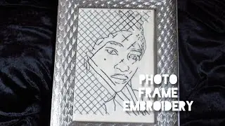 How to display your embroidery using a photo frame
