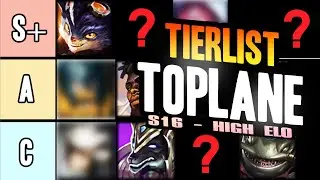 LES MEILLEURS TOPLANERS EN SAISON 16 : TIERLIST HIGH ELO (Master+)