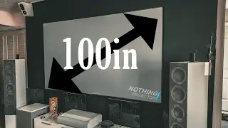 My FAVORITE UST ALR Screen 😍 | Nothing Projector 100in Black Series