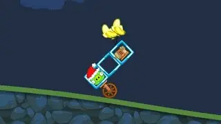 проехался без переднего колеса в bad piggies! езда на заднем колесе