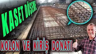Kaset Kalıp Demir Donatısı        Kolon Kiriş Donatı inceleme