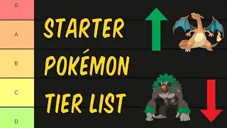 Starter Pokemon tier list!