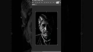 How to Create Dramatic Black & White in Photoshop #youtubeshorts