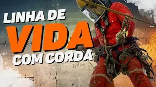 Como fazer uma linha de vida com corda de forma fácil e rápida!