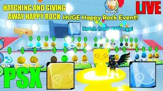 HATCHING HUGE HAPPY ROCK ON STREAM AND GIVEAWAY HUGE HAPPY ROCK ON STREAM AFTER HATCH
