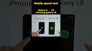 ☠️☠️😃😃iPhone 8 vs samsung galaxy s8 mobile speed test😃😃☠️☠️